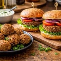 polpette di lenticchie e burger vegetariani